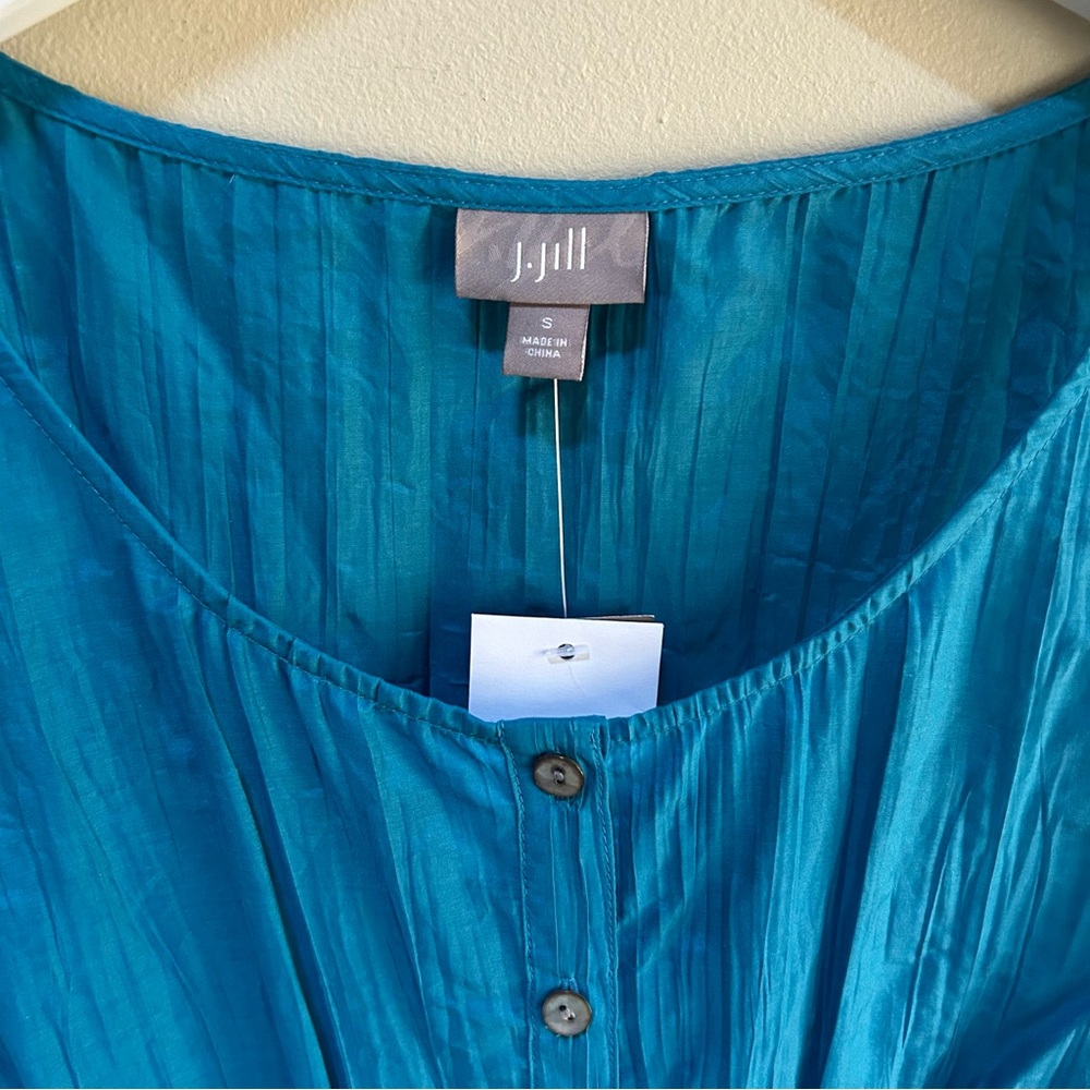 J Jill ~new ~Cotton and silk Sleeveless Maxi Dress - Picture 3 of 11